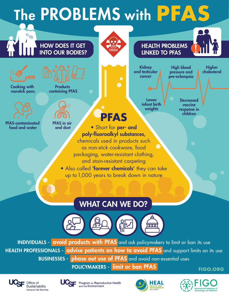 The Problem With PFAS Infographic UCSF Environmental Research And 